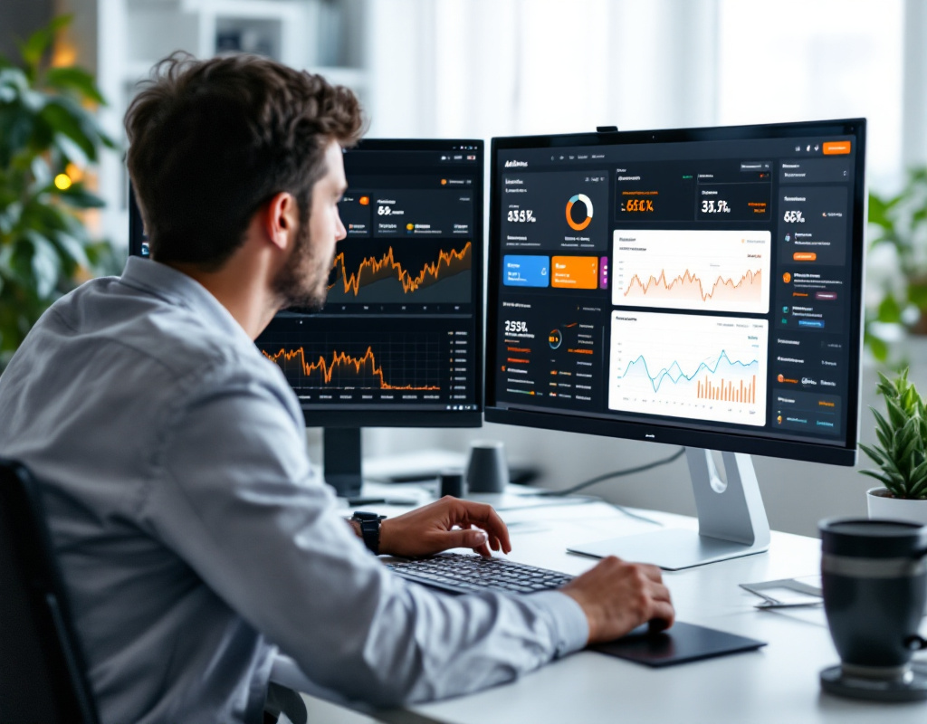 Interface Semrush et Ahrefs affich&eacute;e sur deux &eacute;crans